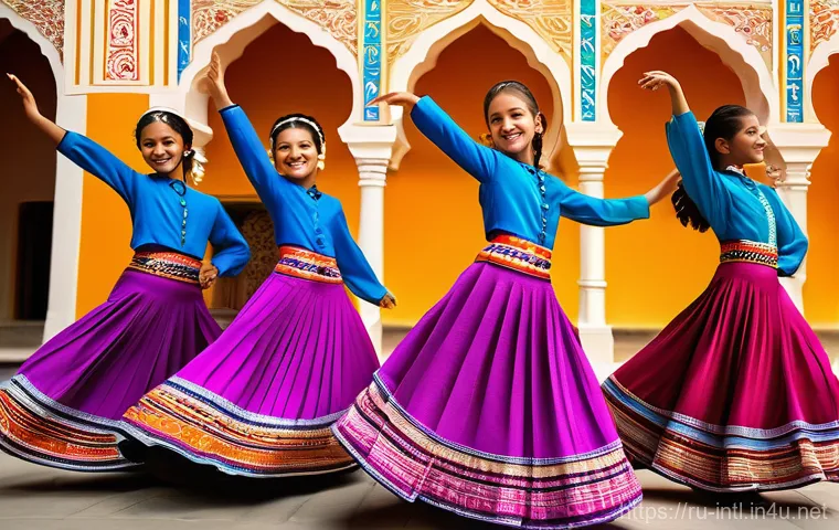국제 문화교류와 소프트파워 - **Prompt 1: Global Harmony Through Dance**
    "A vibrant, dynamic illustration depicting a diverse ...